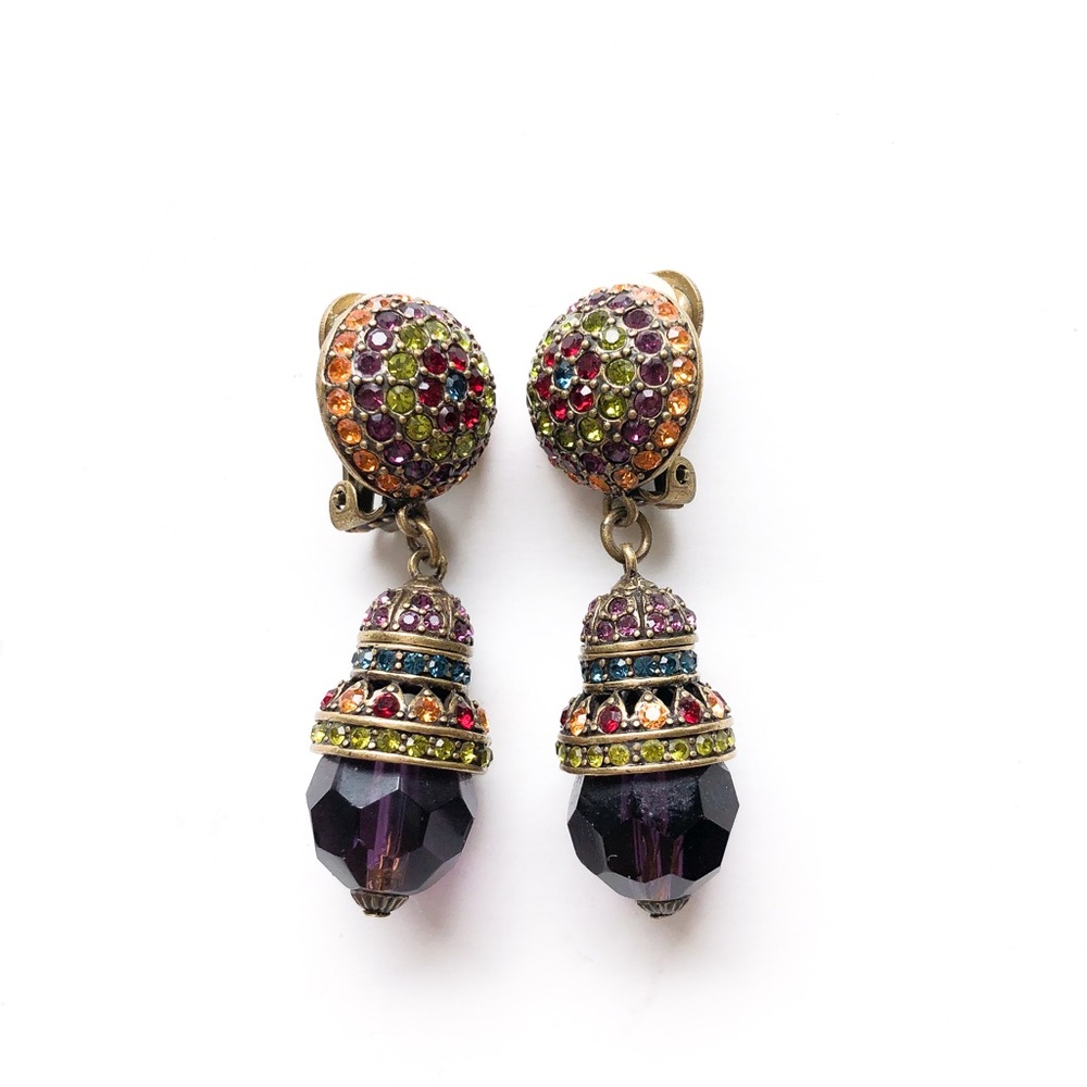 Heidi Daus Clip on Earrings nwot